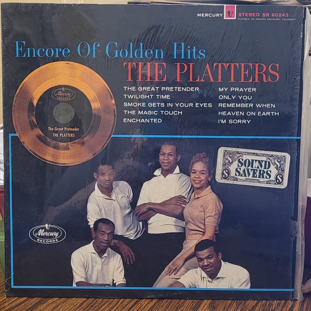 The Platters Encore of Greatest Hits 33 1/3 Vinyl Plastic Sleeve Intact